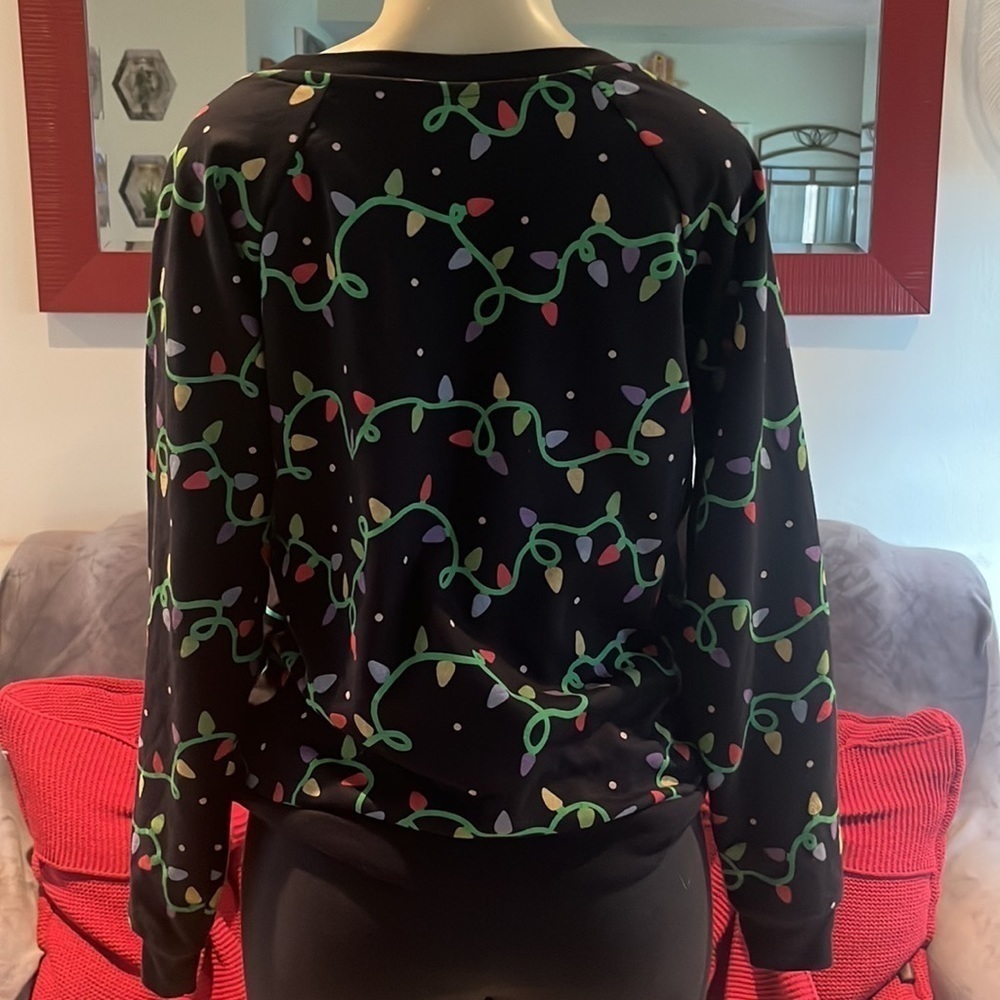 Freeze Jingle All Way Christmas Sweatshirt Led Flashing Light - Picture 5 of 7